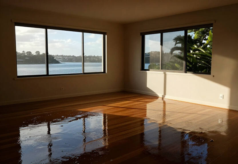 Subfloor with visible moisture damage and mould growth in Edmondson Park home